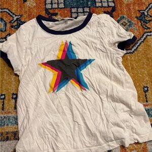 Wildfox Ringer tee shirt with stars small